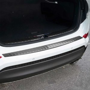 Hyundai Tucson Rear Bumper Sill Cover - Omac - S.Steel - Gloss Dark - 2016-2018